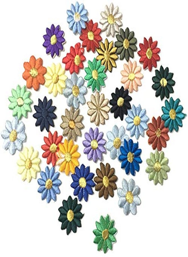 DaSync SYNC Flower Embroidery Patches,Patch for Saree Decoration,Clothes,Blouse,Dresses,Dupatta,Choli,chunni,Suits,Decoration,Craft,Pack of 50 Pieces,sew or Paste on Clothes,Fabric,Beading Applique DIY - Image 1